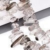 Natural Green Lodolite Quartz/Garden Quartz/Green Phantom Quartz Beads Strands G-N362-16A-01-1