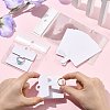 50Pcs Rectangle Foldable Paper Jewelry Display Cards for Rings CDIS-FS0001-31A-5