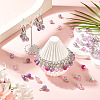100Pcs Mixed Styles Glass Pendants PALLOY-TADJ00010-5
