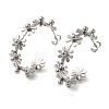 Non-Tarnish 304 Stainless Steel Flower Stud Earrings EJEW-K290-01P-1