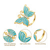 Butterfly Zinc Alloy Napkin Rings EL-TAC0001-10B-4
