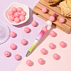 30Pcs Round Silicone Beads SIL-SZ0004-23E-4
