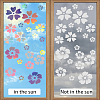 Gorgecraft 4 Sheets 2 Styles Flower PVC Waterproof Car Stickers DIY-GF0008-94C-7