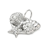 304 Stainless Steel & Crystal Rhinestone Pendants STAS-G391-02P-01-2