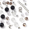 DIY Imitation Pearl and Gemstone Beads Bracelets Making Kit DIY-YW0004-33-2