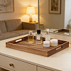 2Pcs 2 Styles Wood Storage Trays AJEW-BC0011-19-6