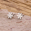 304 Stainless Steel Stud Earrings WG9FC02-02-1