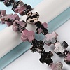 Natural Rhodonite Beads Strands G-M418-B01-01-2