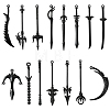30Pcs 15 Styles Alloy Big Pendants FIND-SC0018-11-1