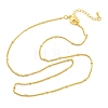 2MM Brass Satellite Chain Necklaces for Women NJEW-D302-49G-5