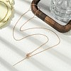 1mm Rack Plating Brass Cable Chain Adjustable Slider Necklaces for Women Men MAK-L044-04RG-3