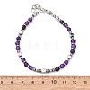 Adjustable 304 Stainless Steel Gemstone Beaded Bracelets FS-WG23DE2-01-2