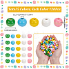 600Pcs 5 Colors Dyed Natural Wood Beads WOOD-SC0002-42-2