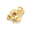 Brass Micro Pave Cubic Zirconia Pendants KK-Z154-20G-2