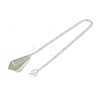 Natural Green Aventurine Cone Pointed Dowsing Pendulums G-A249-02S-11-3