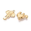 5Pcs 304 Stainless Steel Pendants STAS-T075-18G-1-2