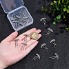 15Pcs Alloy Micro Pave Cubic Zirconia Pendants FIND-ME0001-68-4