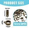 50Pcs Tibetan Style Alloy Tube Bails TIBE-TAD0001-01AB-3