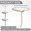 3Pcs 3 Colors PU Leather Rope Knot Tie Waist Belly Belts for Women AJEW-CL0003-71B-2