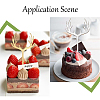 40Pcs Acrylic Mirror Cake Toppers AJEW-SC0001-58-5