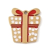 Christmas Theme Ion Plating(IP) 304 Stainless Steel Enamel Charms STAS-Z083-08G-05-1