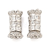 925 Sterling Silver with Rhinestone Screw Clasps STER-B005-41A-P-1