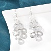 Brass Dangle Earrings EJEW-B157-02D-P-1