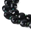 Natrual Black Jade Beads Strands G-B094-A24-01-3