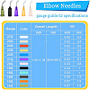 120Pcs 12 Colors Plastic Fluid Precision Blunt Needle Dispense Tips TOOL-BC0001-22-4