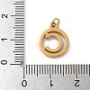 304 Stainless Steel Charms
with Jump Ring STAS-R001-02G-C-3