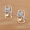 Alloy Enamel Pendant Cabochons Setting PW-WG78914-02-1
