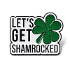 Saint Patrick's Day Alloy Enamel Brooches JEWB-D310-05EB-04-1