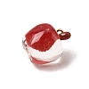 Transparent Resin Pendants FIND-H021-05G-2