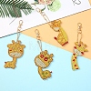 4Pcs DIY Diamond Painting Giraffe Keychain Kits PW-WG54757-01-3