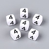 Opaque Acrylic European Large Hole Beads SACR-N020-01B-05-1