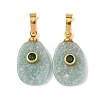 Natural Amazonite Pendants G-P628-02G-05-1