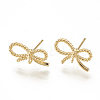 Brass Stud Earrings KK-S341-86-1