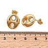 6 Pairs 304 Stainless Steel Stud Earrings EJEW-P340-02A-5