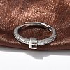 S925 Sterling Silver Adjustable Letter Rings for Women RJEW-M068-01P-E-4