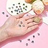 30Pcs 5 Colors Flat Round Alloy Charms RGLA-YW0002-06-5