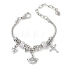 Alloy Snake Chain Charms Bracelets BJEW-JB11448-02-2