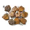 Natural Tiger Eye Pendants G-B127-16P-04-1