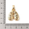 Brass Micro Pave Cubic Zirconia Pendants ZIRC-P121-01G-A-3