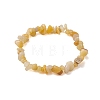 Natural Topaz Jade Chip Beaded Stretch Bracelets for Women Men BJEW-JB10665-04-1