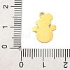 Christmas Theme 201 Stainless Steel Charms LS-STAS-Q015-13G-03-3