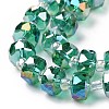 Electroplate Transparent Glass Beads Strands EGLA-H101-03D-3