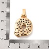 Brass Micro Pave Cubic Zirconia Pendants KK-C076-29Q-G02-3