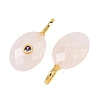 Natural Rose Quartz Pendants G-F837-05B-2