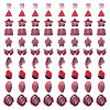 125G Gradient Color Transparent Glass Beads GLAA-TA0003-58D-1