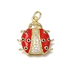 Brass Micro Pave Cubic Zirconia Pendants KK-C262-28G-1